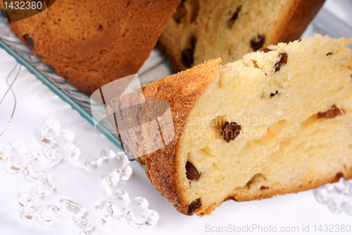Image of Panettone, italian Christmas cake