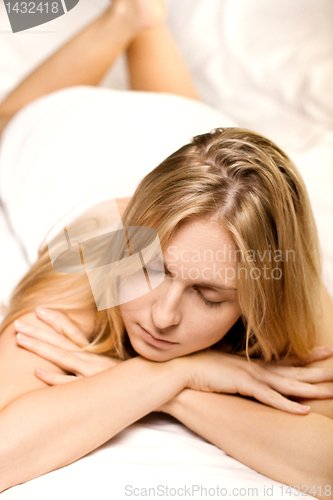 Image of Beautyful woman in spa