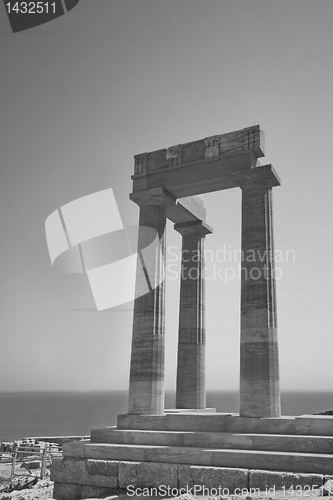 Image of Ancient Acropolis in Rhodes. Greece 
