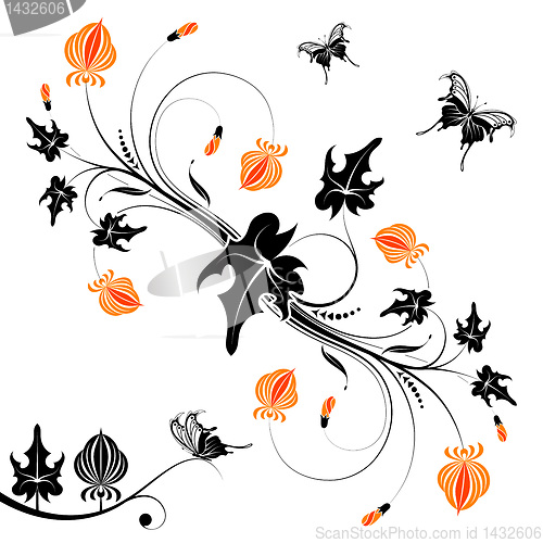 Image of Abstract flower background