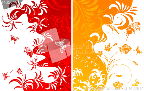 Image of Abstract flower background