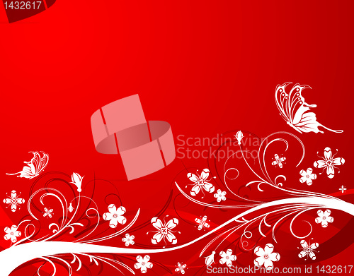 Image of Abstract flower background