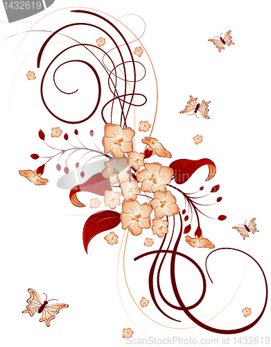 Image of Abstract flower background