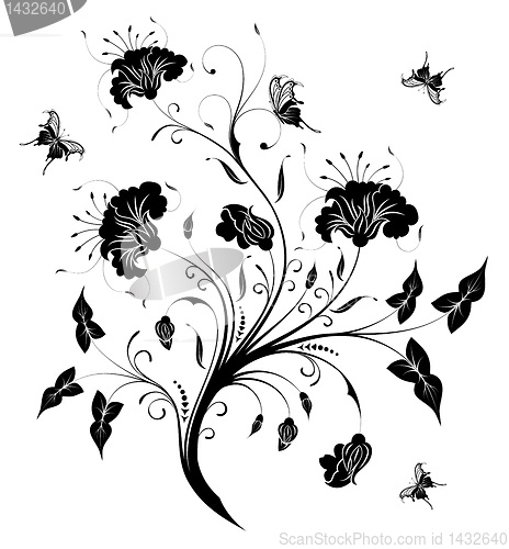 Image of Abstract flower background