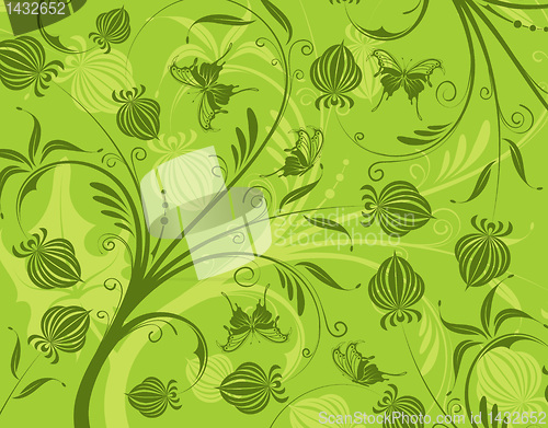 Image of Abstract flower pattern