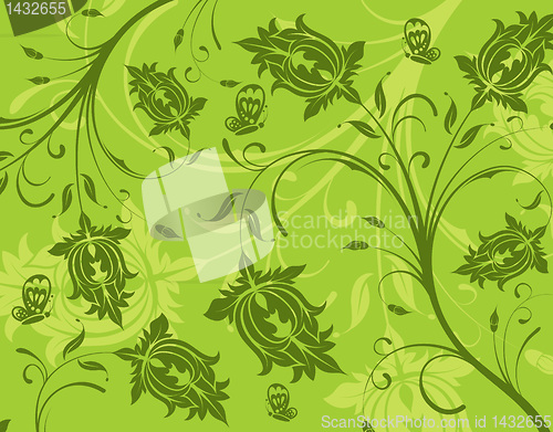 Image of Abstract flower pattern