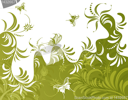 Image of Abstract flower background