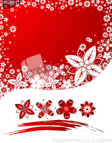 Image of Flower background frame