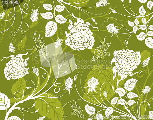 Image of Abstract flower pattern