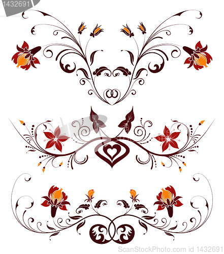 Image of Collect flower background