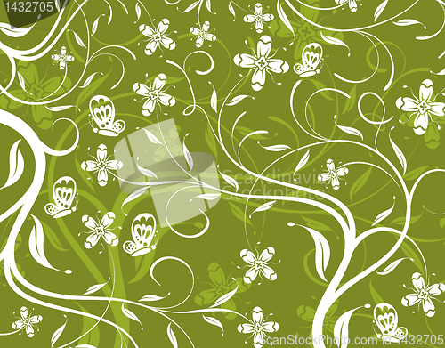 Image of Abstract flower pattern