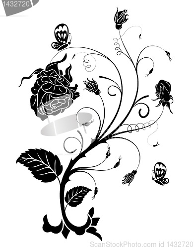 Image of Abstract flower background