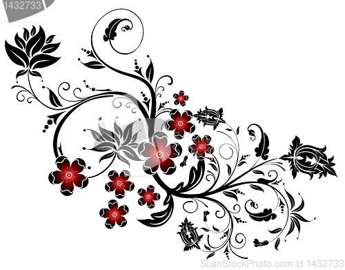 Image of Abstract flower background