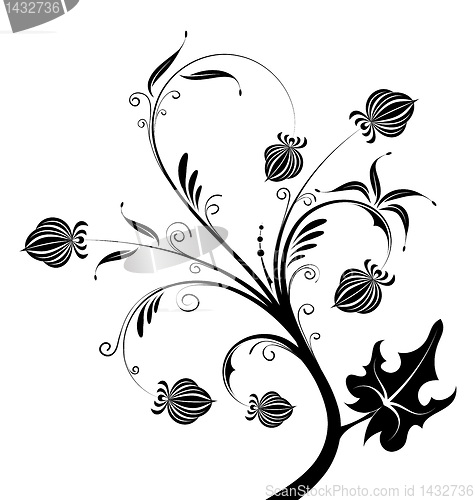 Image of Abstract flower background