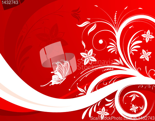 Image of Abstract flower background