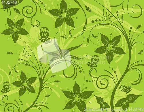 Image of Abstract flower pattern