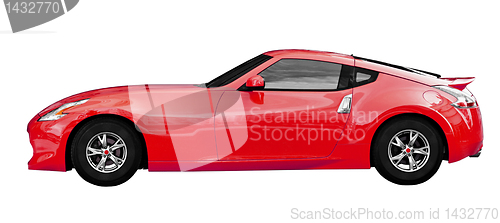 Image of Sport coupe - Fantasy super car on white background