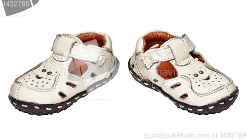 Image of Baby shoes made â€‹â€‹of genuine leather