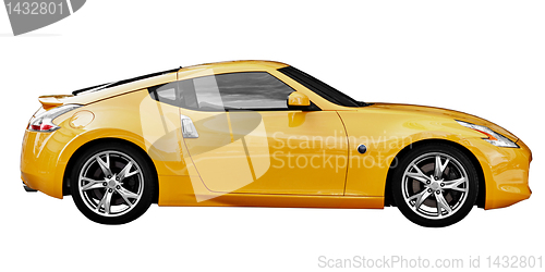 Image of Car - sport coupe on white background