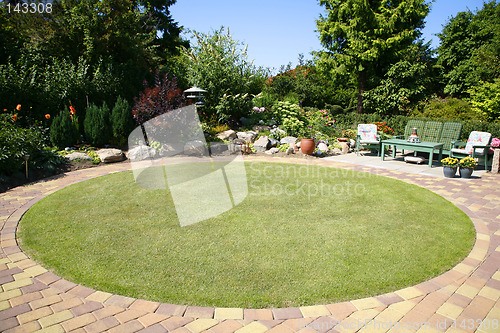 Image of Circular lawn.