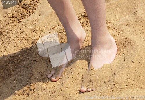 Image of feet in the sand