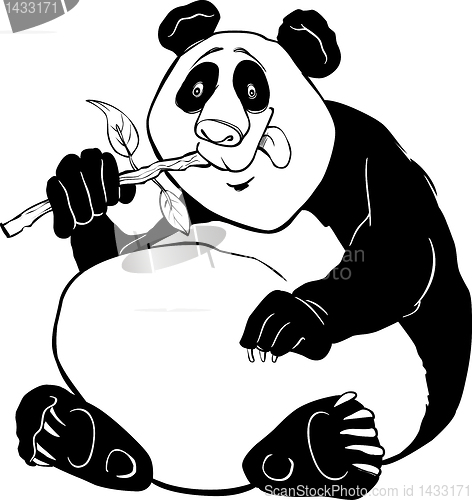 Image of panda bear coloring page