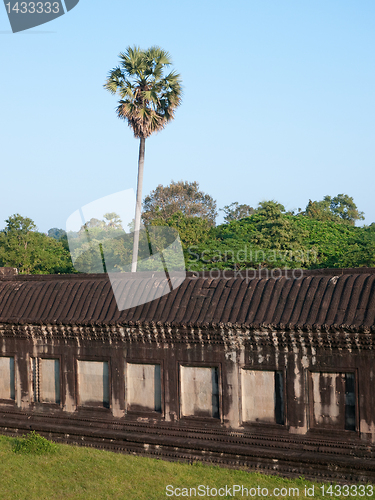 Image of The surrounding wall of Angkor Wat, Cambodia