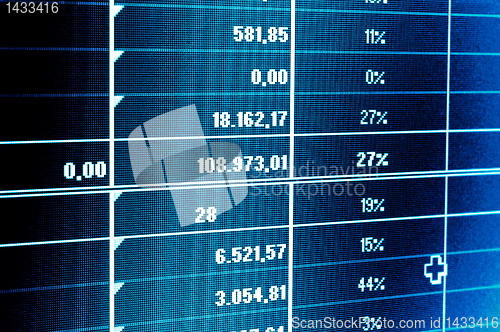 Image of business data