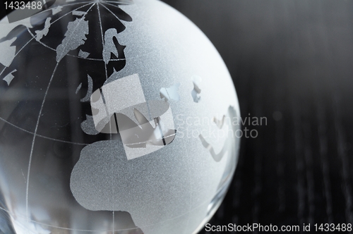 Image of global business on black