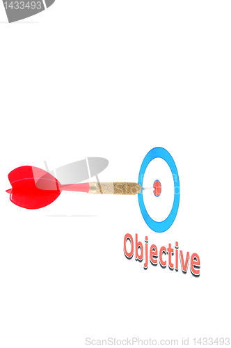 Image of success concept with dart arrow