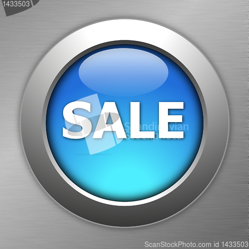 Image of blue sale button