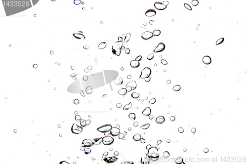 Image of air bubbles in water