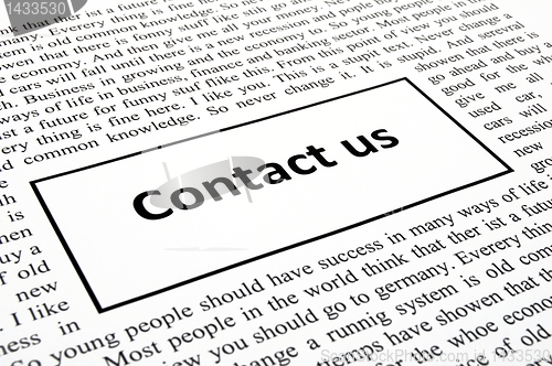 Image of contact us