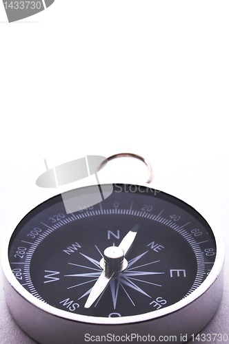Image of compass and white copyspace