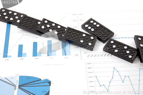 Image of dominoes on chart