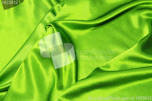 Image of green satin background