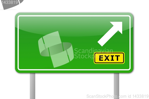 Image of blank road sign