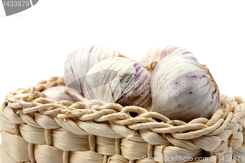 Image of garlic isolated on white