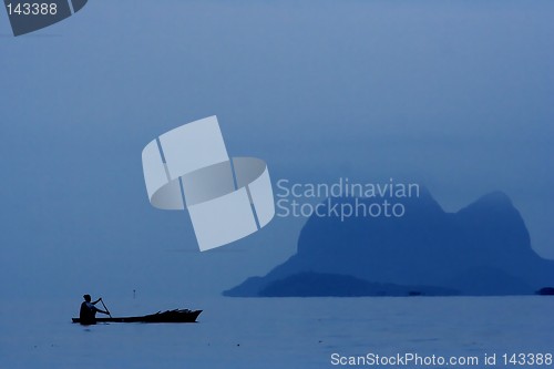 Image of People Rowing Boat