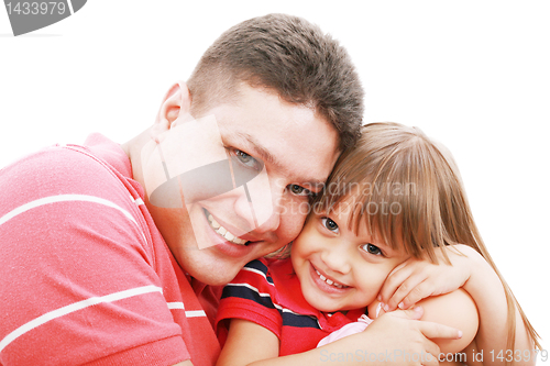 Image of Father and daughter hugging each other