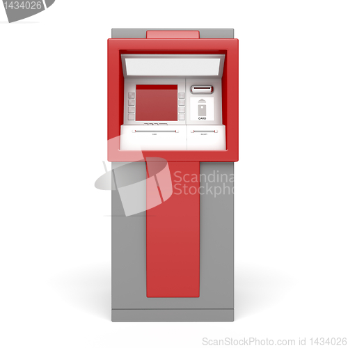 Image of ATM on white background