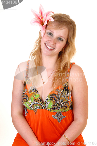 Image of Beautiful teen girl.