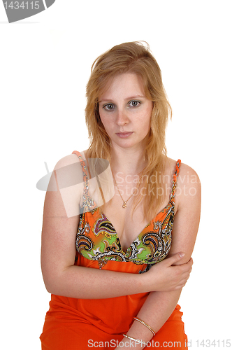 Image of Unhappy teen girl.