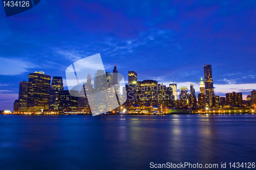 Image of New York night skyline