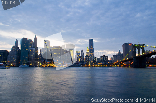 Image of New York night skyline