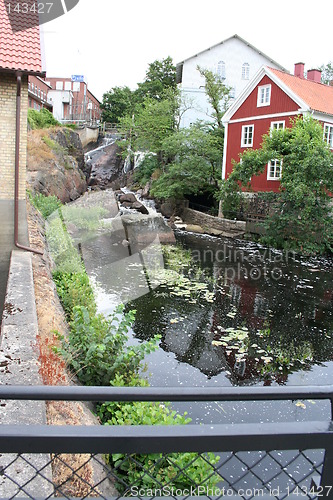 Image of River flowing through Swedish town