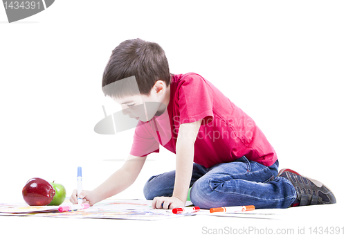 Image of Boy drawing