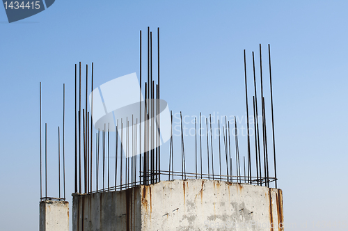 Image of Old reinforcing steel protruding from the concrete