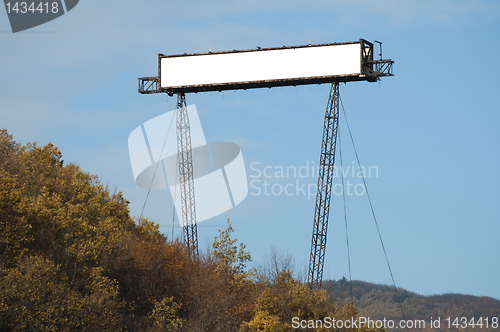 Image of Billboard situated high in the forest