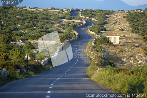 Image of Asphalt winding road